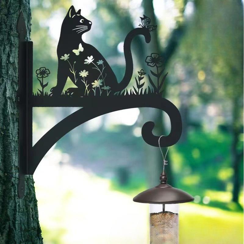 Gancio Gabbia per Uccelli Fata dei Fiori Ciondolo da Cortile, Ornamento Paesaggistico da Giardino Esterno, Decorazione da Appendere per Giardino, Supporto Casetta per Uccelli