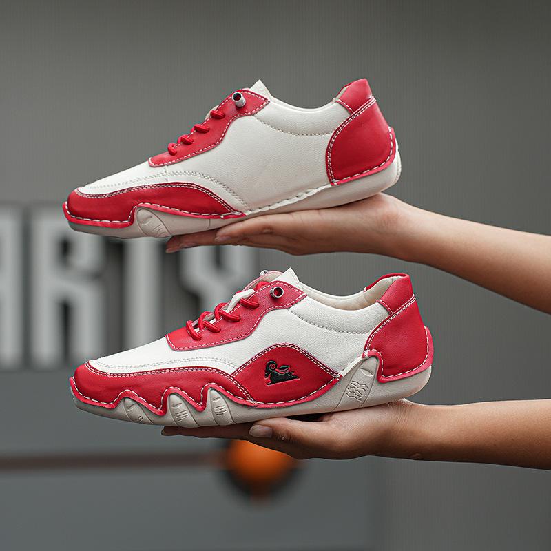 New Women's Shoes New Summer Breathable Women's Casual Leather Shoes Soft Sole Versatile Outdoor White Shoes