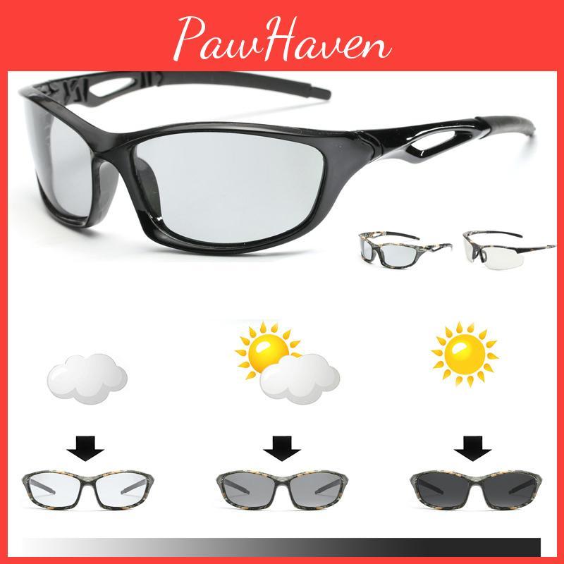 Comfortable Anti-glare Polarized Photochromic Sunglasses For Men With Uv400 Protection