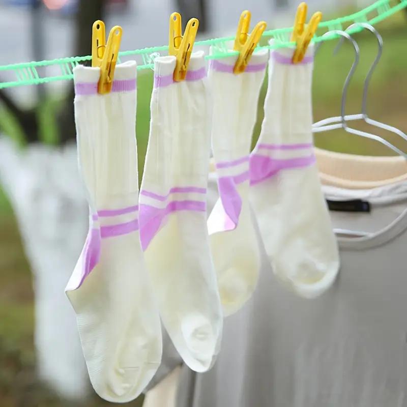 5m Portable Non-slip Clotheslines Windproof Clothesline for Outdoor Indoor Home Travel Drying Rack Clothesline