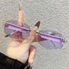 Diamond-Shaped Polygon Sunglasses for Women - Trendy UV Protection, Small Frame
