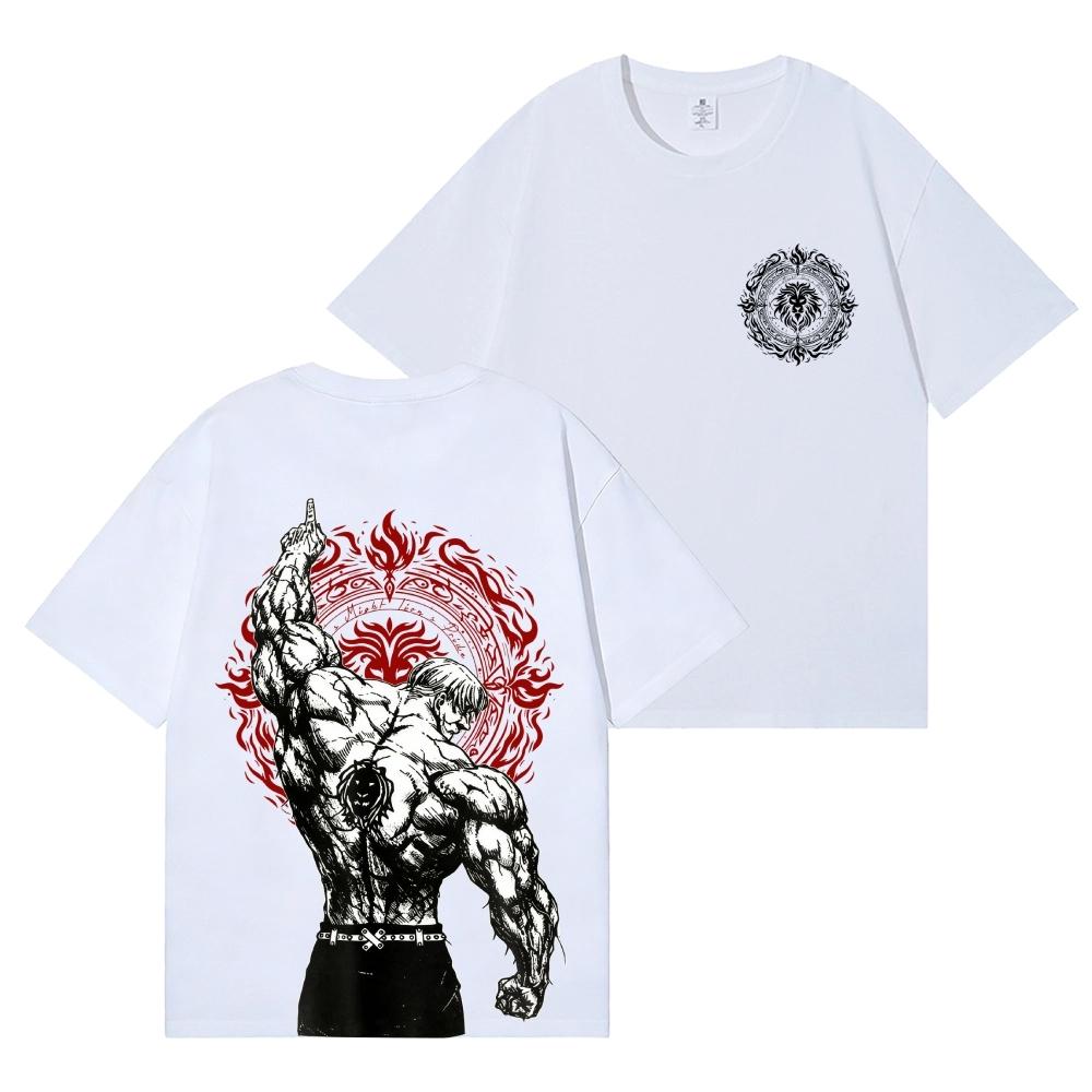 T-shirt Anime di Escanor, Peccato Capitale dell'Orgoglio dei Leoni, Streetwear di Alta Qualità, Abbigliamento Unisex e Abbigliamento da Donna, Nuova Maglietta Estiva 2026