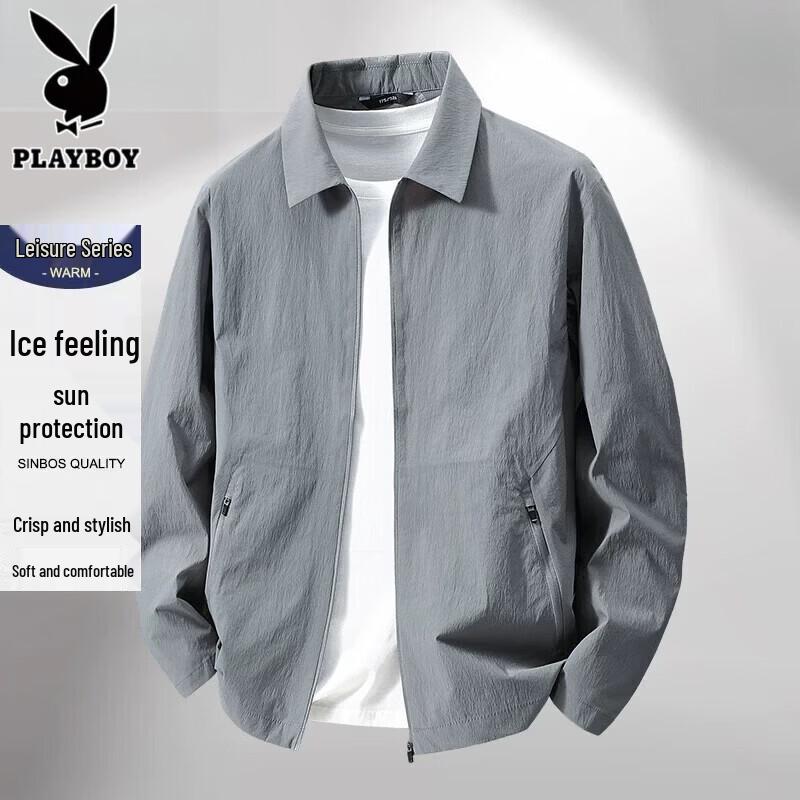 PLAYBOY Men s Ice Silk Quick-Dry Sun Protection Apparel 180