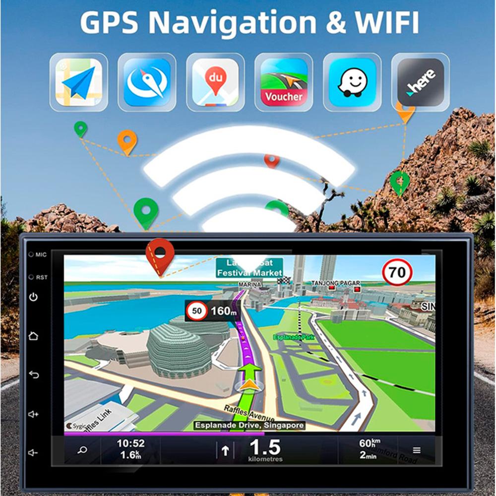 Reakosound 1Din 9 Inch 8-core Android Car Radio 4G CarPlay GPS Navigation Multimedia Video Player Head Unit