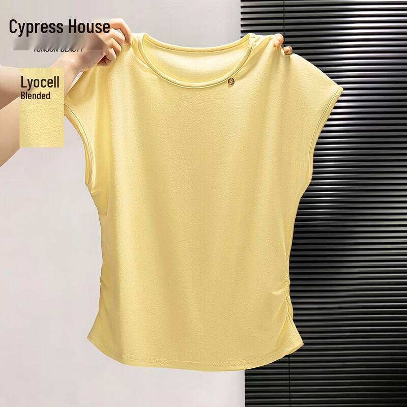 Women s Lyocell Slim Fit Round Neck T-shirt M
