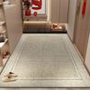 Red Plush Carpet Door Mat Non Slip Cuttable Welcome Doormat For Home Entryway Entrance Porch High End Festive Floor Mat