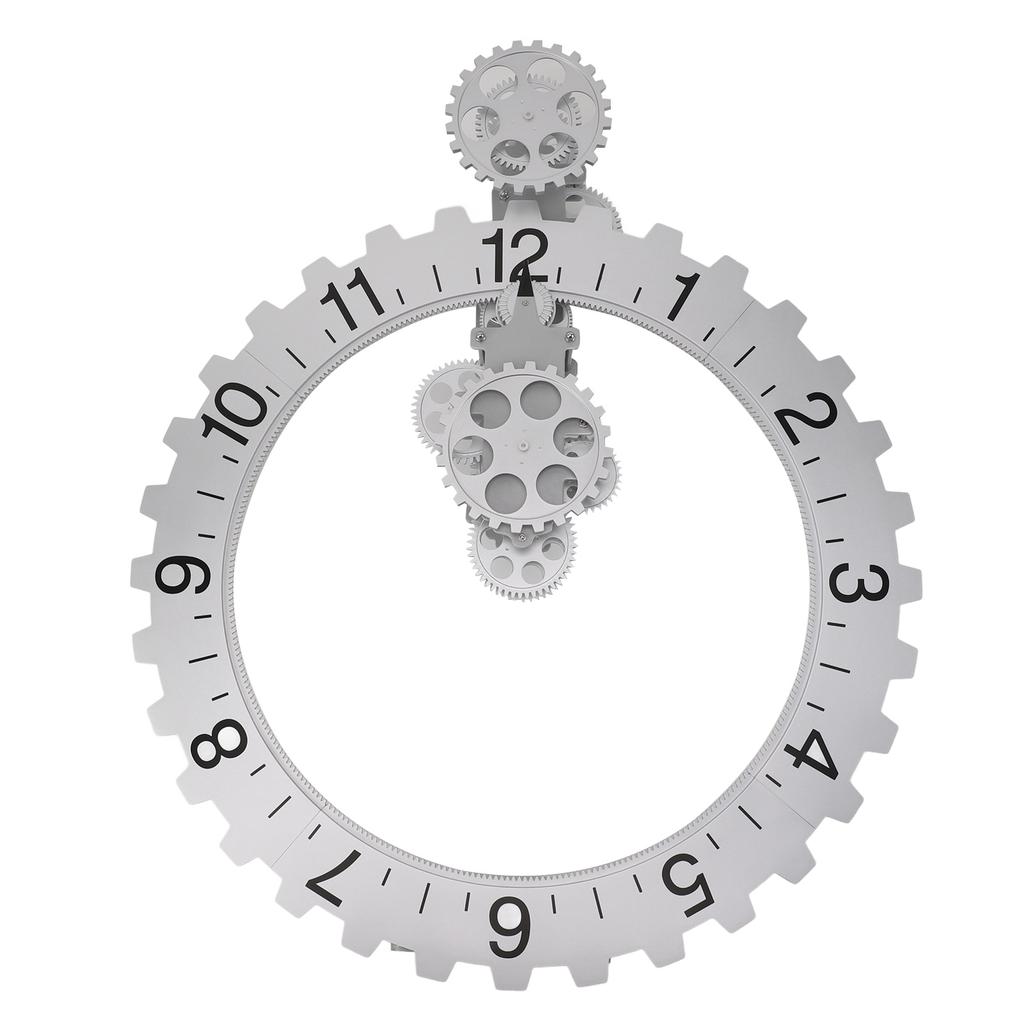 3D Bewegliche Gr Uhr Retro Große Hängende Gr Uhr Mechanisches Stundenrad Wandkunst Dekorationsuhr