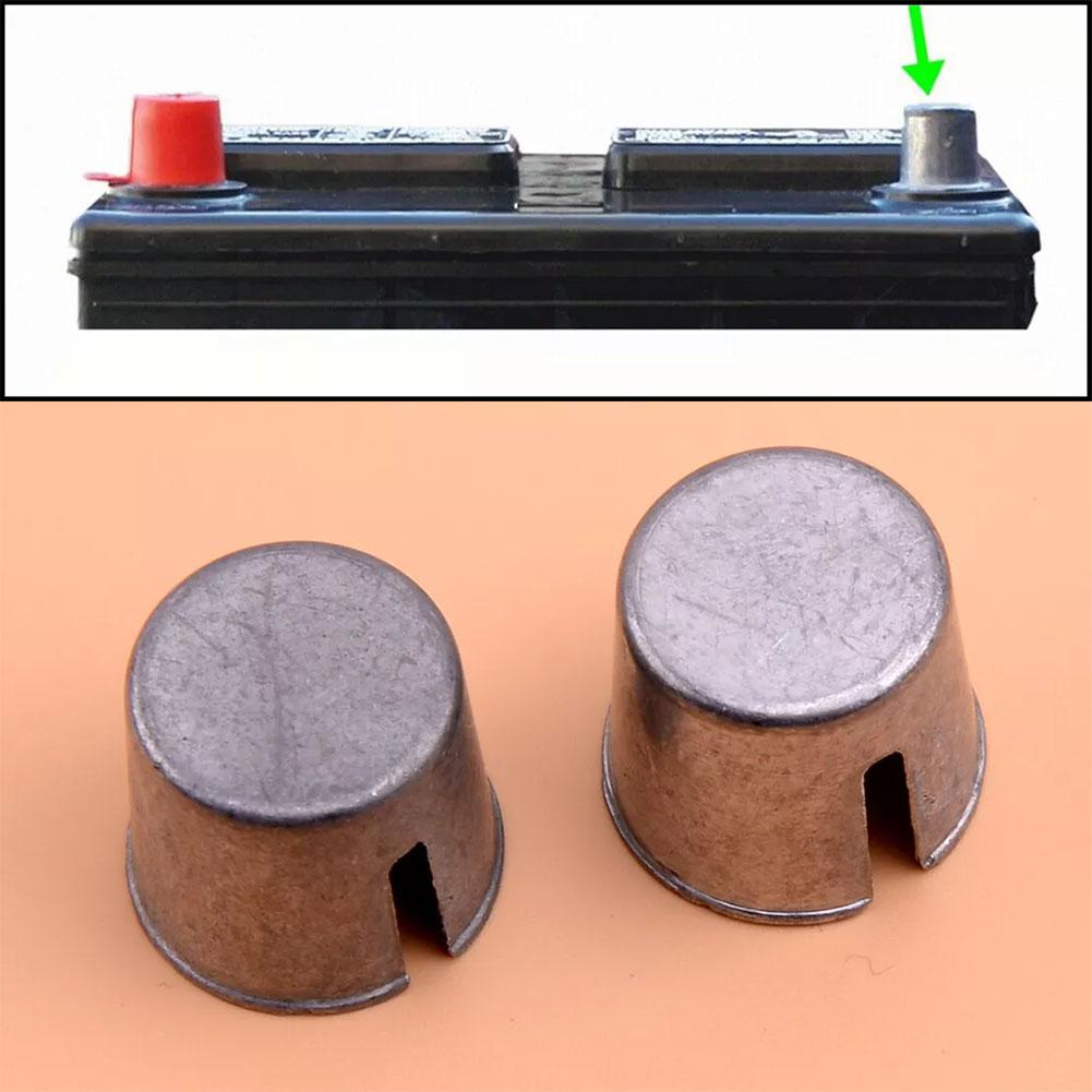 2Pcs Car Auto Truck Battery Post Repair Shims For Worn Down Posts Loose Terminal Posts Tool Accessories Parts Positive Negative