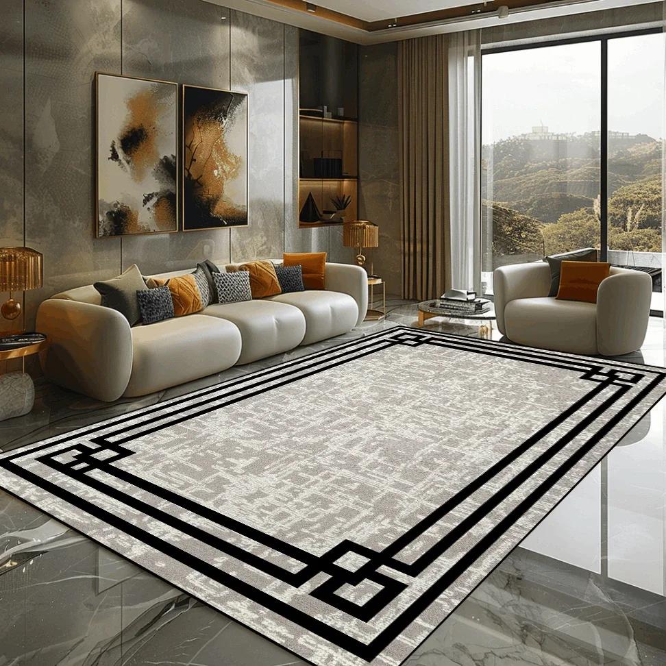 Złoty Marmur Dywan Luksusowa Dekoracja Sypialni Dywany Wielkopowierzchniowe Dywaniki Boczne do Sofy do Salonu Miękka Antypoślizgowa Mata Podłogowa do Salonu