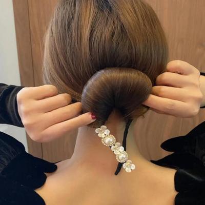 Hairpin, Women's Updo Hair Ornament, Flower Pearl