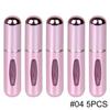 1/5/10PCS 5ml Portable Perfume Atomizer Mini Perfume Bottle Sample Spray Bottle Dispenser Cosmetic Travel Container