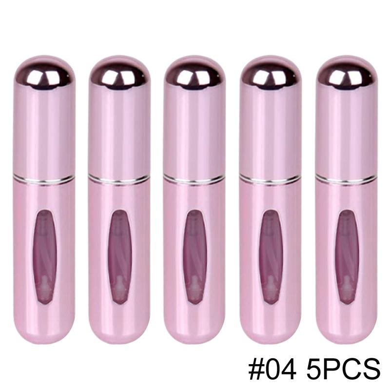 1/5/10PCS 5ml Portable Perfume Atomizer Mini Perfume Bottle Sample Spray Bottle Dispenser Cosmetic Travel Container