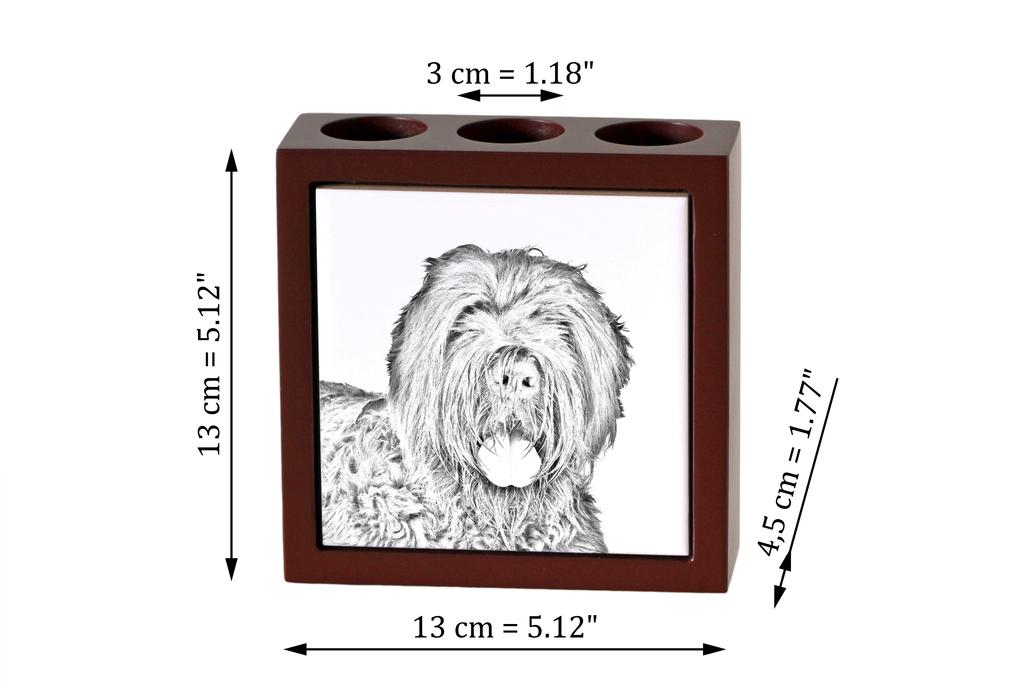 Black Russian Terrier, Chornyi Terrier – Pen holder with a dog, desk organizer with a print | Art-Dog