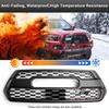 3 Farben Kühlergrillplakette Emblem für Tacoma 4Runner Tundra Sequoia Rav4 Highlander (Weiß/Grau/Schwarz)