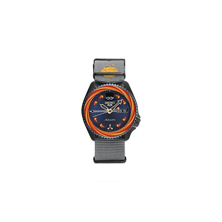 SEIKO Seiko5 ONE PIECE Collection Mechanical Movement Leather Strap Watch Men's Watches Blue Dial SRPH05K1