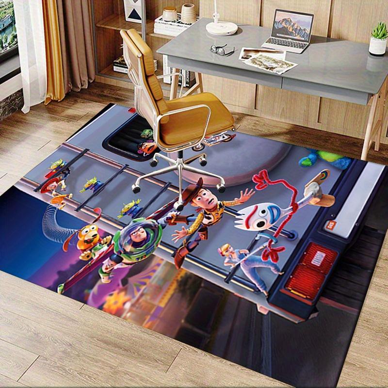 Office Rug Toy Story, Adventure Theme 3D Printed Anti-Slip Rug-Machine Washable for Living Room