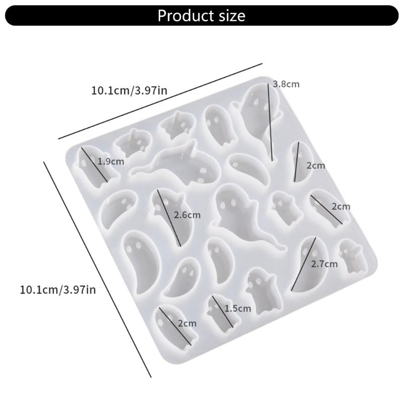 Resin Keychain Jewelry Making Mold Unique Halloween Epoxy Resin Casting Molds for Necklace and Keychain Gifts