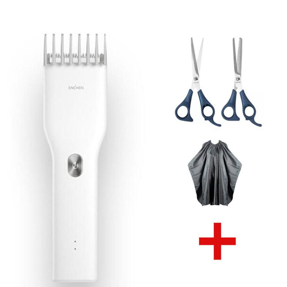 Xiaomi ENCHEN Boost Tragbarer elektrischer USB-Haarschneider mit zwei Geschwindigkeiten, Keramikschneider, schnelles Aufladen der Haare