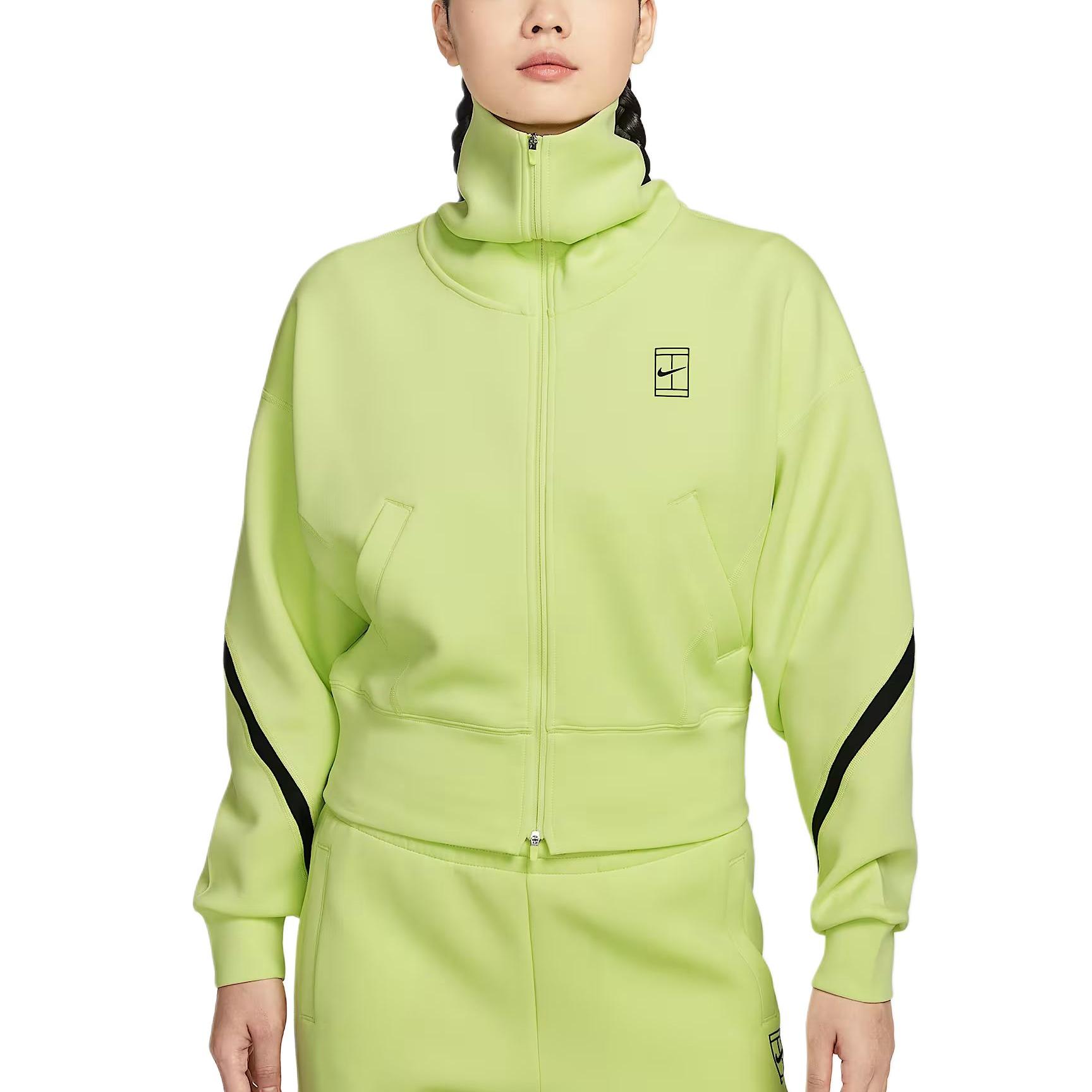 

Женская теннисная куртка Nike Advantage Dri-FIT с молнией, высоким воротником, длинным рукавом, быстросохнущая, эластичная IB0777736 S
