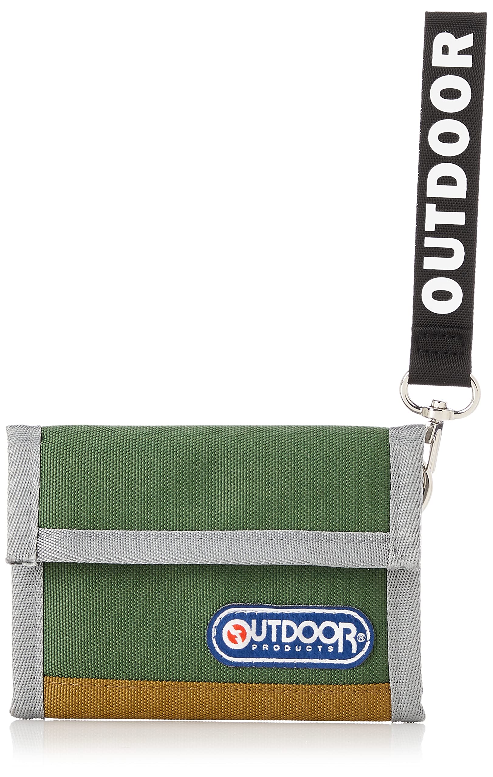 

Wallet Trifold Wallet Velcro Bill Storage Coin Storage Card Pocket Lightweight Green [Outdoor Products]