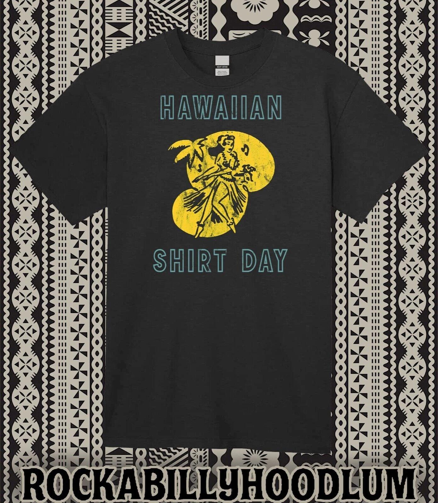 Retro Tiki T Shirt 100% Cotton Bar Mug Restaurant Hawaiian Shirt Day Hula Girl 4XL