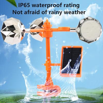 Větrem poháněná neškodná rotace o 360 stupňů, reflexní vizuální plašič ptáků proti ptákům Chraňte holuby a datly mimo dosah ptáků