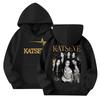 Kids Pullover Hoodie Loose Fit Long Sleeve with Letter Print and Pockets for Boys and Girls Casual Everyday Wear