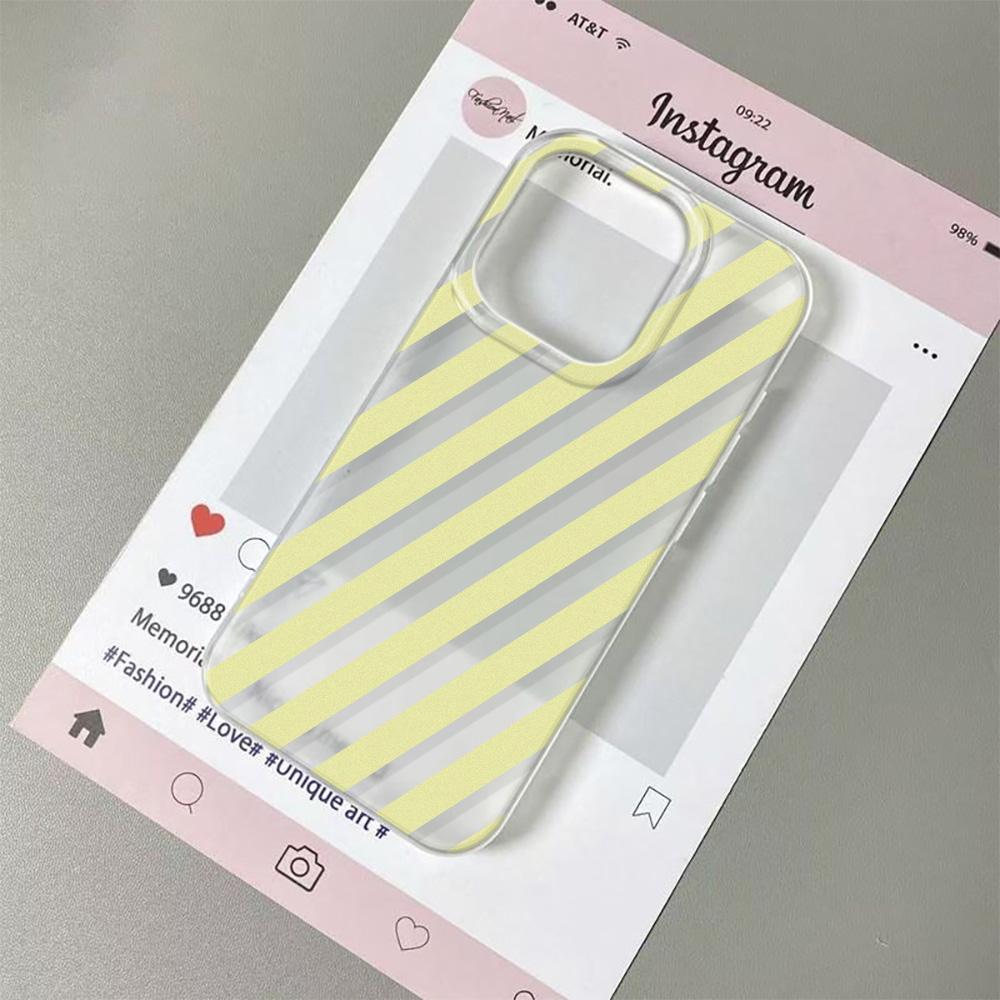 Multi-color Diagonal Stripes Phone Case For IPhone 11 12 13 Pro 14 15 Plus 16 17 Pro Max 17Air Case Silicone Soft Clear Cover iphone 16 ProMax