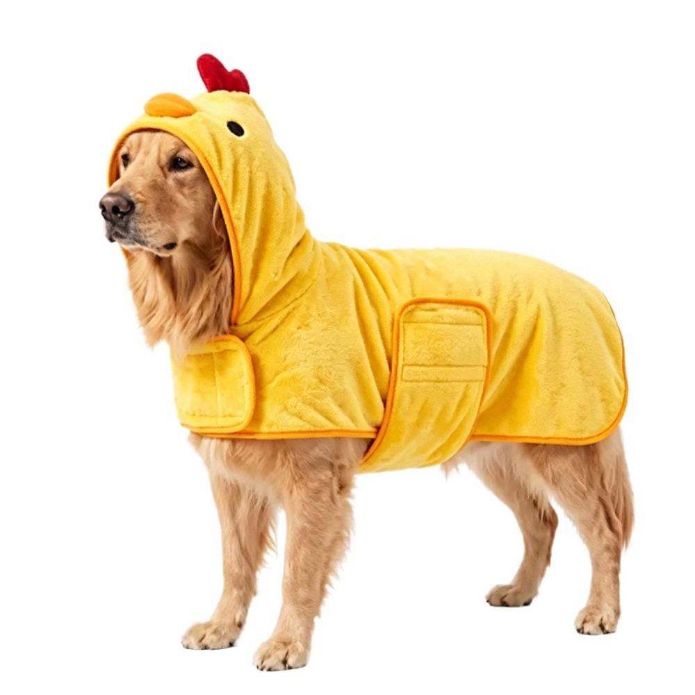 Coral fleece Pet Bathrobe Quick Drying Pet Robe Comfortable Dog Drying Coat Cat