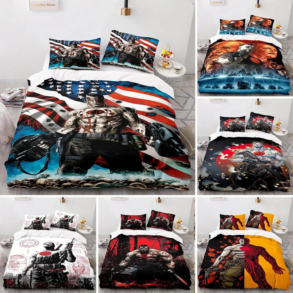 BloodShot Bedding Set Blood Warrior Duvet Cover Bedroom Comforter Covers Single Twin King Size Quilt Cover Home Textile Tool