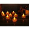 12 Stück/Packung flackernde flammenlose LED-Kerzen, Teelicht, Flackern, Party, Hochzeit, Kerzen, Sicherheit, Heimdekoration, Beleuchtung