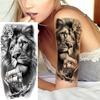 1 Foglio Impermeabile Nave Pirata Vela Tatuaggi Temporanei Per Uomo Donna Bussola Realistica Orologio Tatuaggio Finto Adesivo Lunga Durata