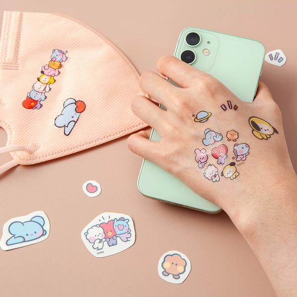 

Наклейка татуировки BT21