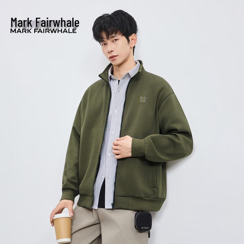 

Mark Fairwhale Men s Autumn Thin Fleece Cardigan Jacket 2XL