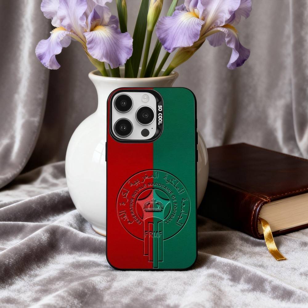 M-Maroc-C M-Morocco F-Flag Phone Case For iPhone17,16,15,14,13,12,11 Plus,Pro Max Black Candy silver phone case iPhone12