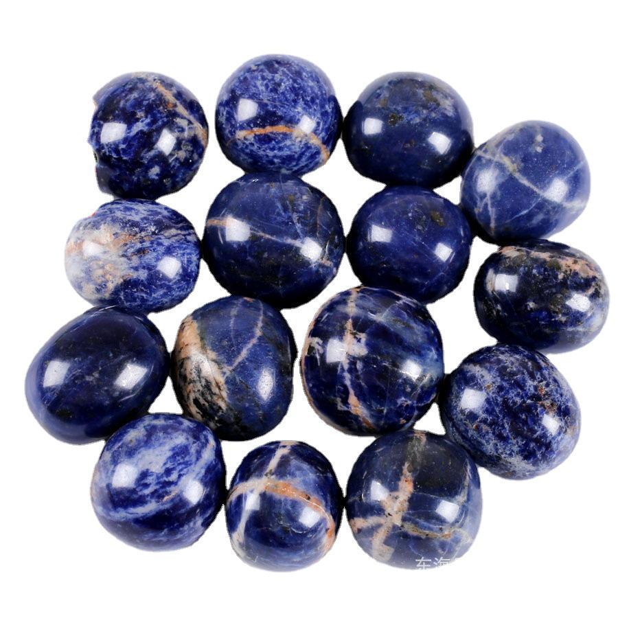 Blue Tiger Eye Tumbled Stones, Large Grain Fena Stones, Polished & Raw for Aquariums & Décor 500g, ~2-3cm