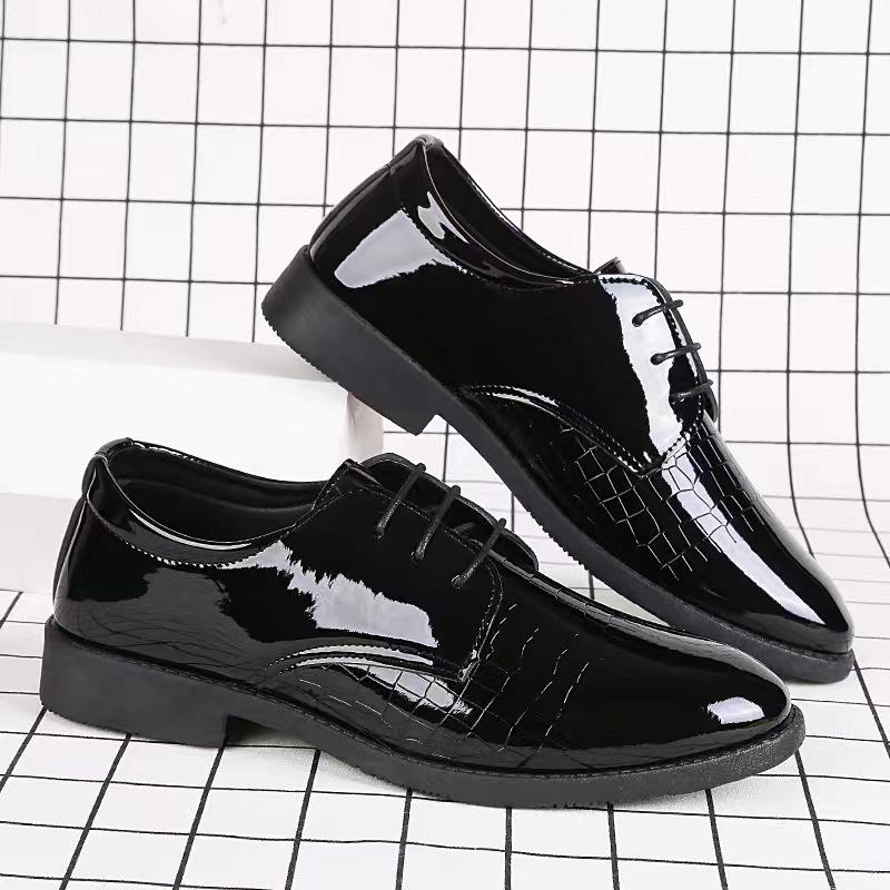 Men's Casual Leather Business Casual Shoes | Soft Sole, Slip-Resistant, Korean Style Comfortable Walking Sneakers for Daily Wear