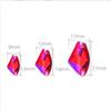 Weichen Flat Bottom Double Hole Color Axe Shape Hand Sewn Buckle Glass Rhinestone Diy Dress Wedding Dress Accessories