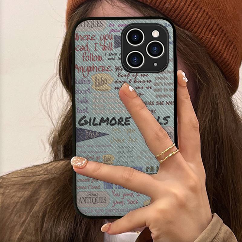 Gilmore Girls Pouzdro na telefon Pevné kožené pouzdro pro iPhone 11 12 13 Mini Pro Max 8 7 Plus SE 2020 X XR XS Coque