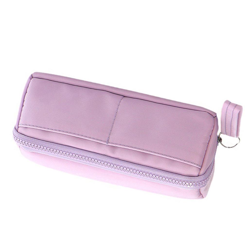 Pencil Pouch Large Capacity Pencil Case Durable and Easy to Clean with Stationery Zipper Pocket with Easy Grip Handle