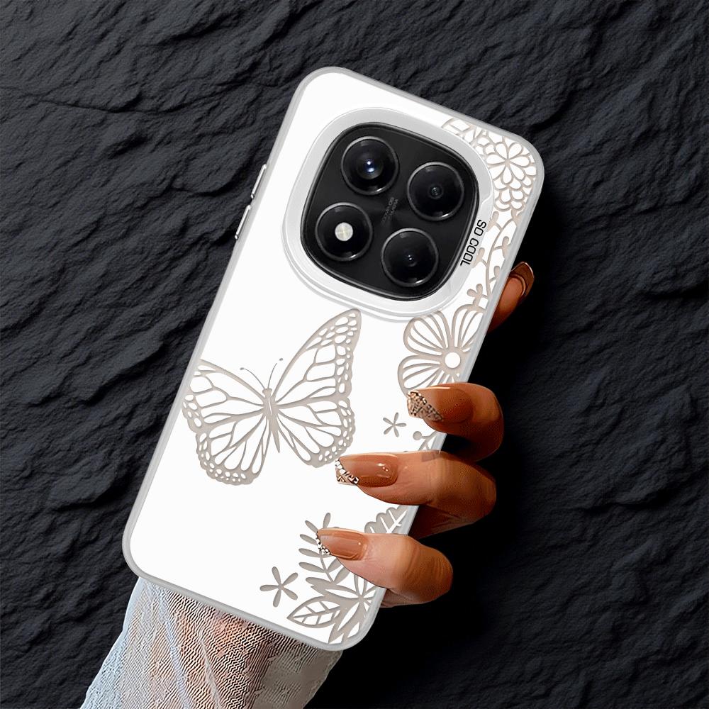 Creative Butterfly Flowers Case for Xiaomi Redmi Note 14 14C 11 Pro A2 A1 12 12C 10 13C Note 13 12 Pro Plus Phone Cover