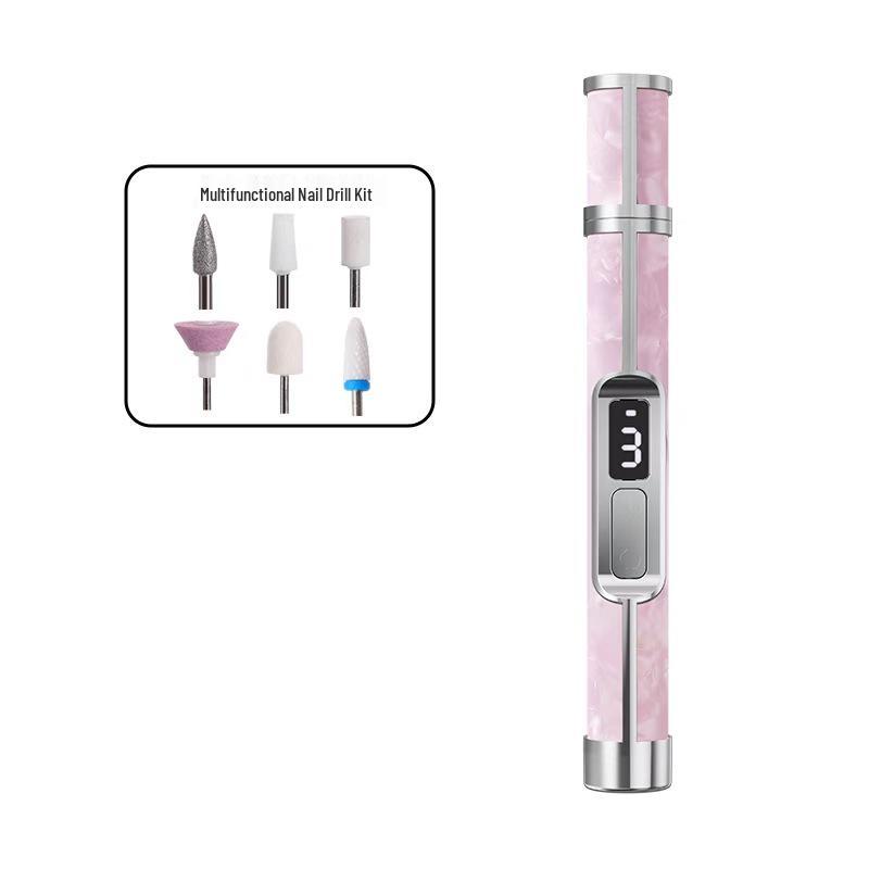 Portable Rechargeable Nail Grinder: Professional Manicure, Polishing, Dead Skin Removal, Nail Repair Tool Set.
