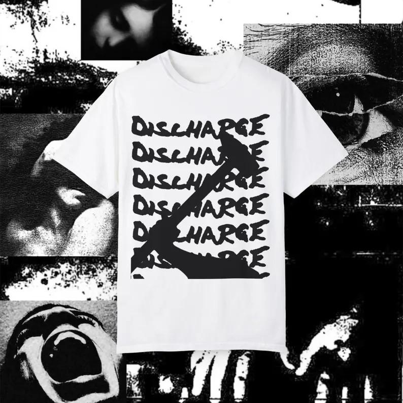 2Sided Discharge T Shirt Crust Punk Hardcore Vintage Disclose Dystopia Skaven Unisex T-Shirt M