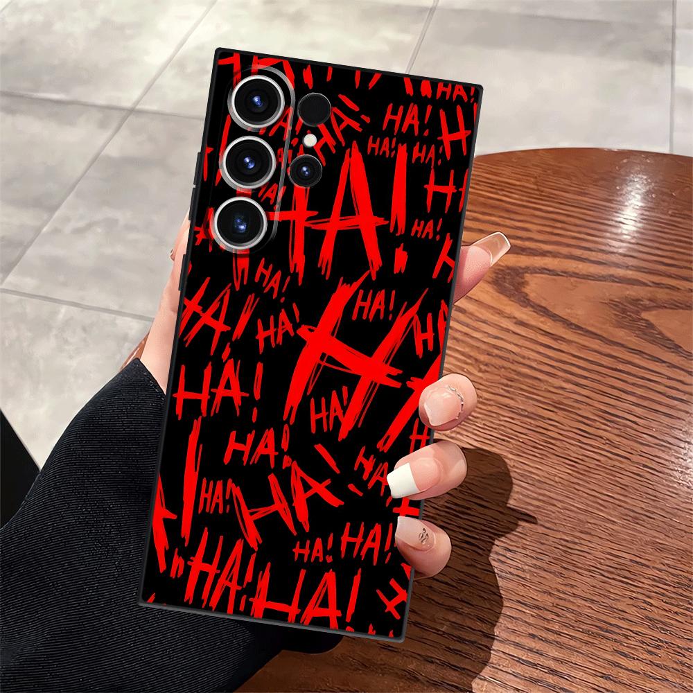 

Warning Line Art Case for Samsung Galaxy S25 Edge S9 S10 S23 Ultra S24 Plus Note 8 9 10 20 Ultra S21 FE S20 Black Soft Phone Galaxy S9