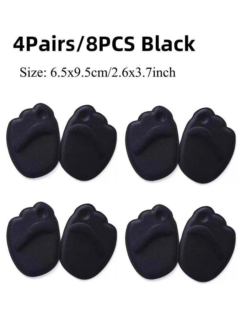 1-4Pirs High Heel Foot Cushions Forefoot Anti-Slip Insole Breathable Shoes Women Protection Foot Pad Supports Inserts