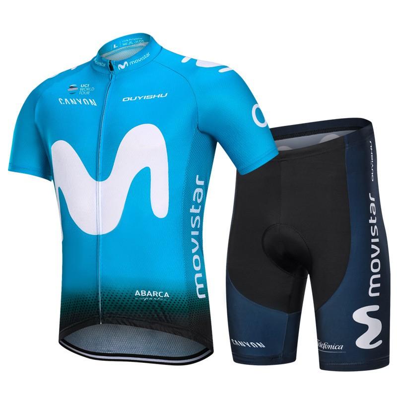 Mens Cycling Jersey Shorts Set Breathable Bike Apparel Road Mountain Biking
