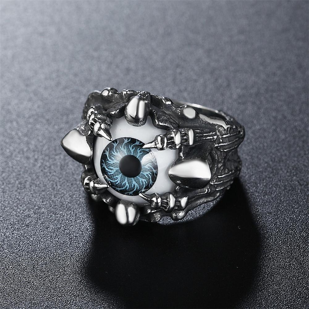 

Персонализированное альтернативное кольцо для глаз для мужчин из титановой стали Magic Eyes Ring 12