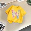 Summer fashion girls T-shirt new style children's short-sleeved fashionable girls half-sleeved versatile tops cross