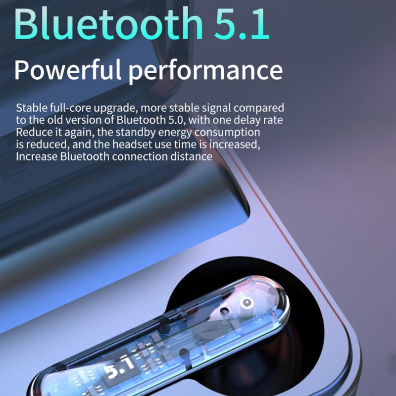 Smart TWS Drahtlose Kopfhörer Bluetooth 5,1 4200 MAh Lade Box Ohrhörer Touch In-Ear 9D Stereo Sport Wasserdichte Hifi Headset LED Display