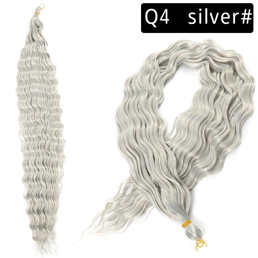 Ocean Deep Wave Kanekalon Crochet Hair 30 inch 120g Long Ombre Synthetic For Women